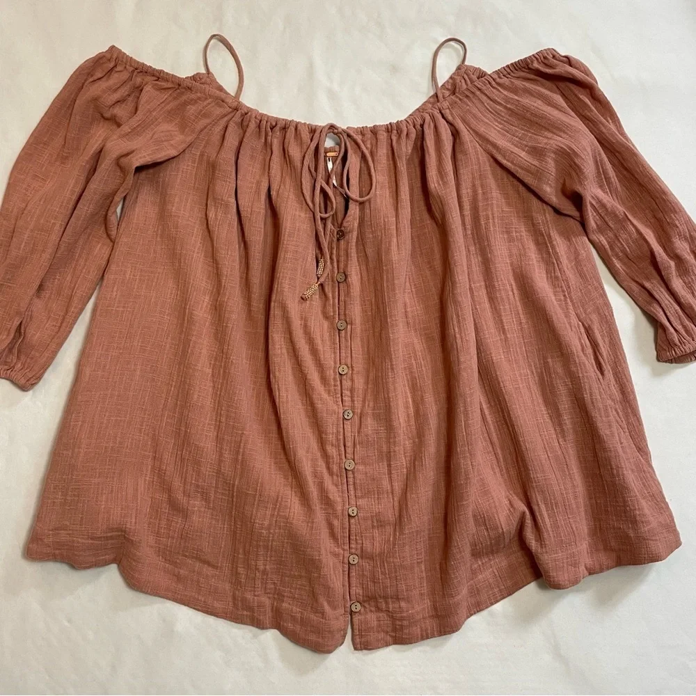 New Free People Stealin' Hearts Cotton Tunic Size M